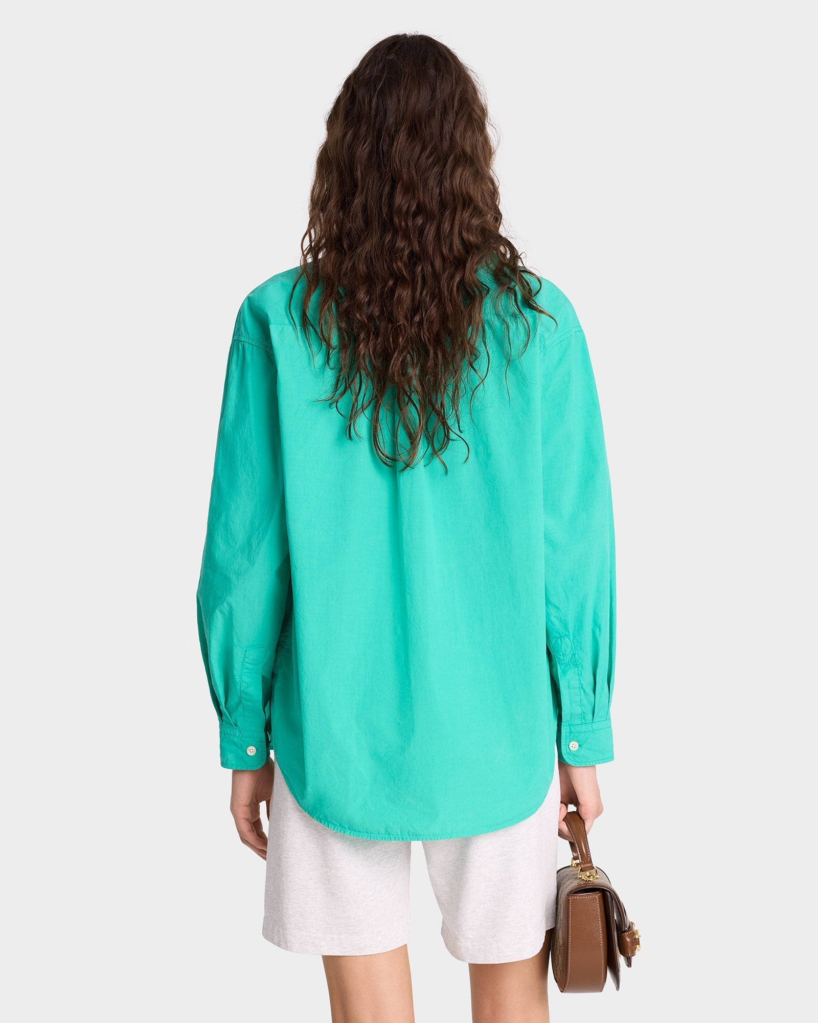 SRC Oversized Shirt - Caribbean/White - Women