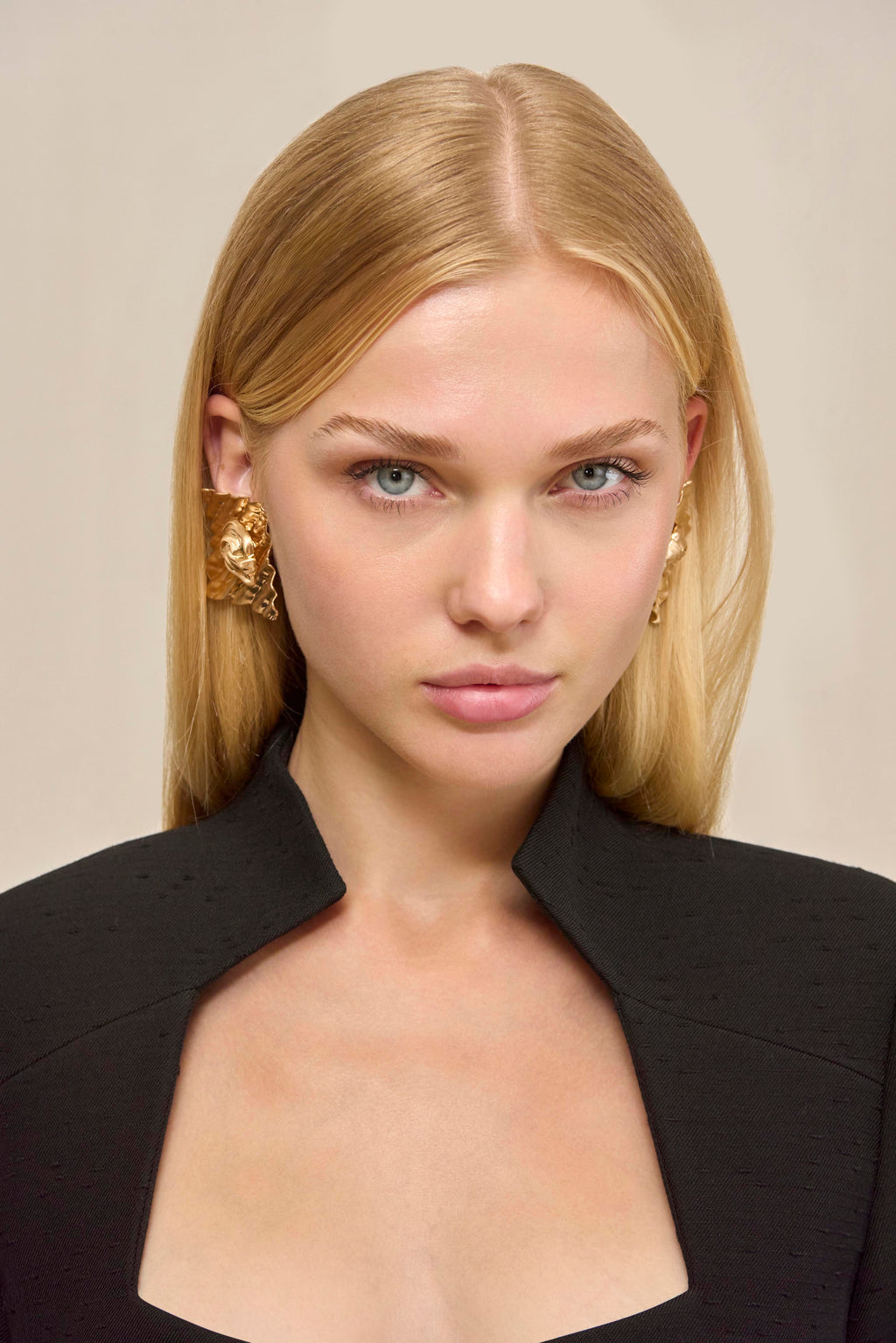 Boucles D'Oreilles Naydine - Brushed Brass