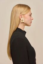 Boucles D'Oreilles Naydine - Brushed Brass
