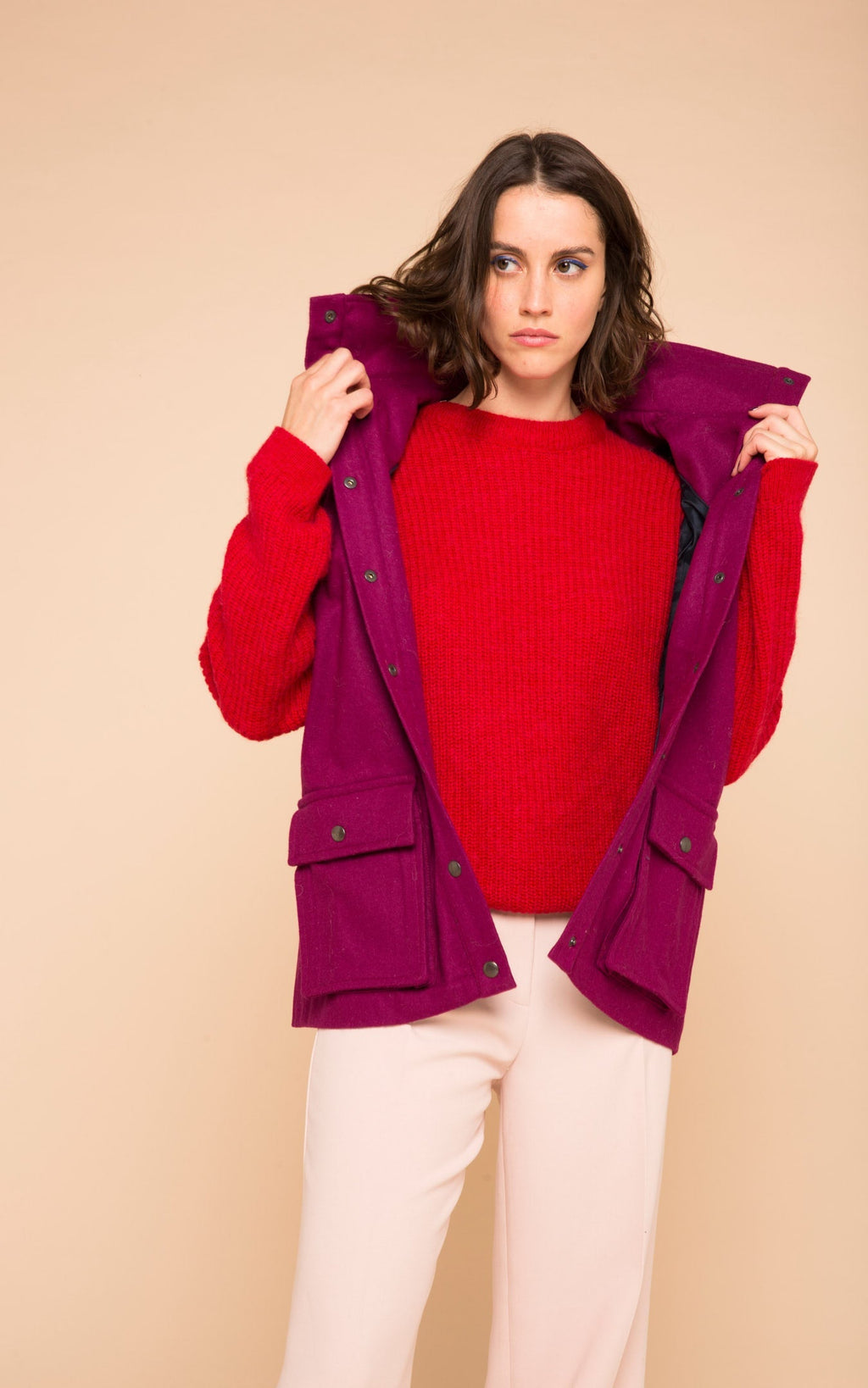 Modetrotter - Chaqueta Virgil Paty Fucsia
