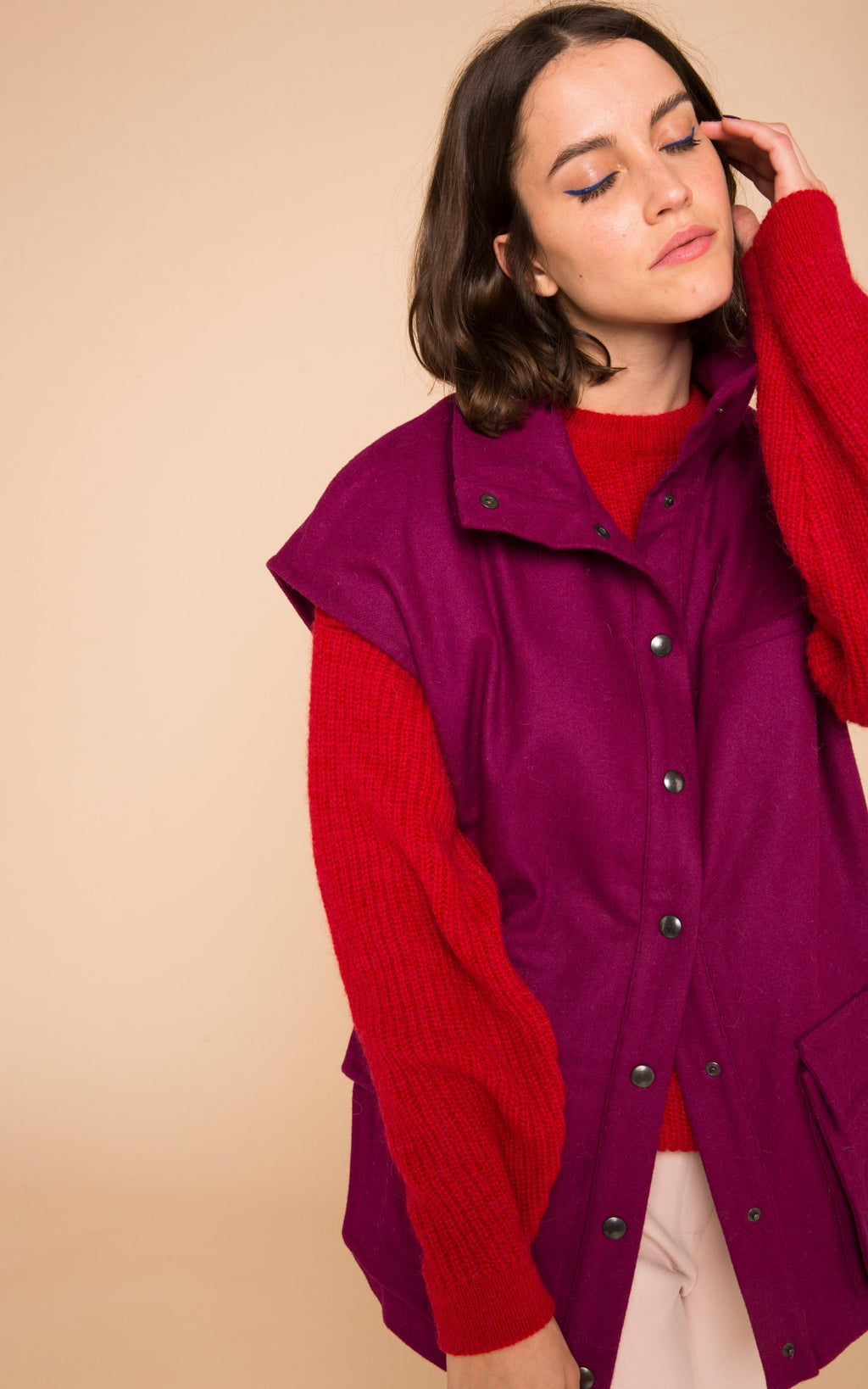 Modetrotter - Chaqueta Virgil Paty Fucsia