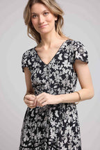 Robe Courte Manches Courtes - Noir