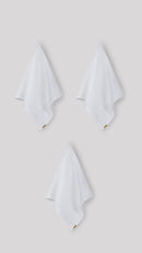 Lot De 3 Torchons - En Double Gaze De Coton - Blanc Immaculé