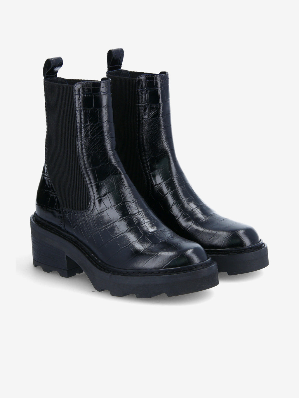 Mike Chelsea W - Print Croco - Black