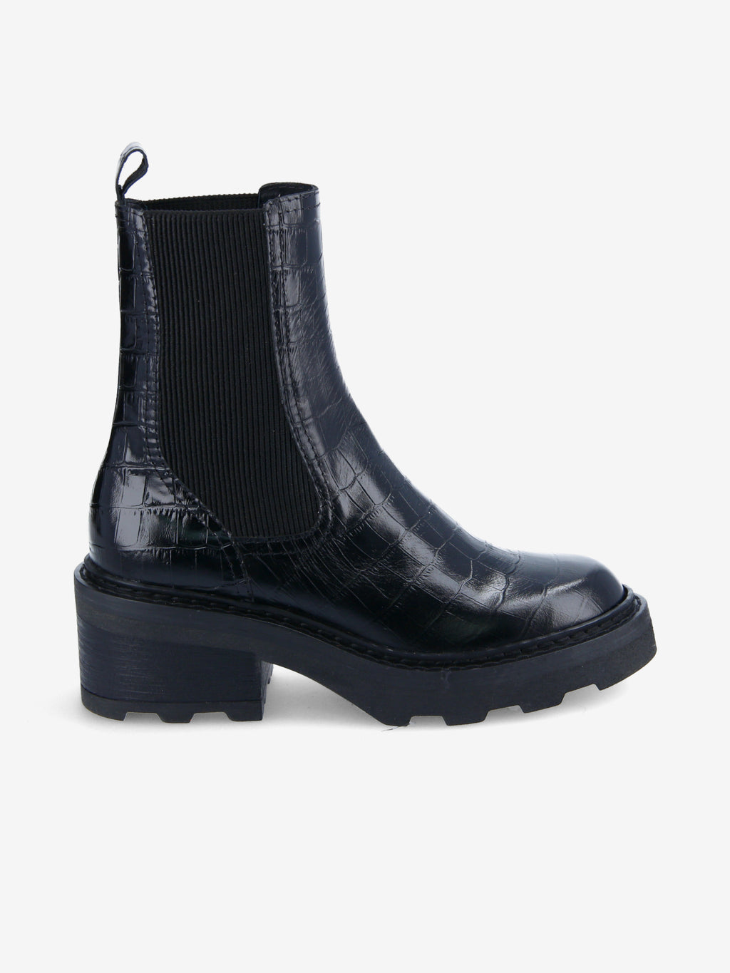 Mike Chelsea W - Print Croco - Black