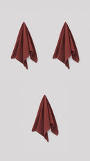 Lot De 3 Torchons À Rayures Rouille