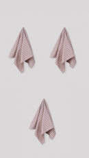 Set of 3 Delicate Pink Striped Tea Towels