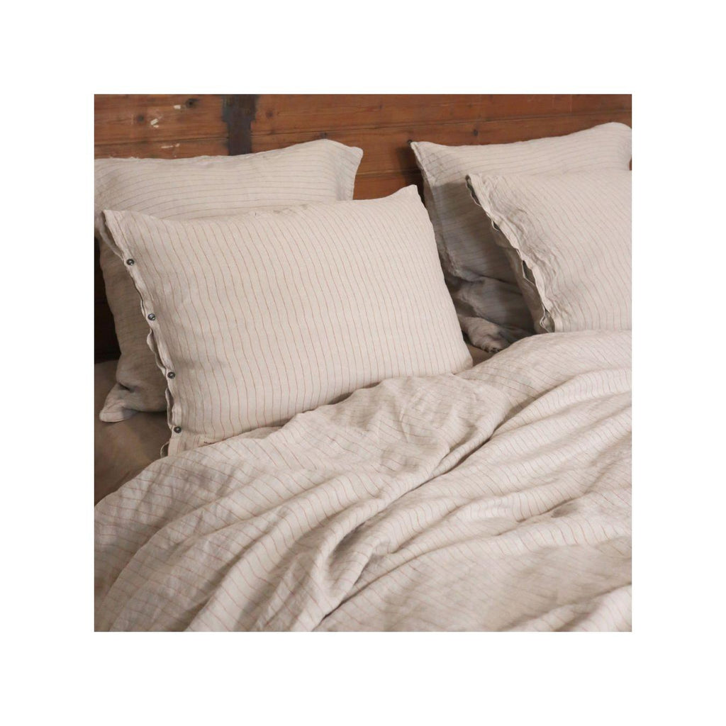 Washed Linen Pillowcase - Lou - Terracotta