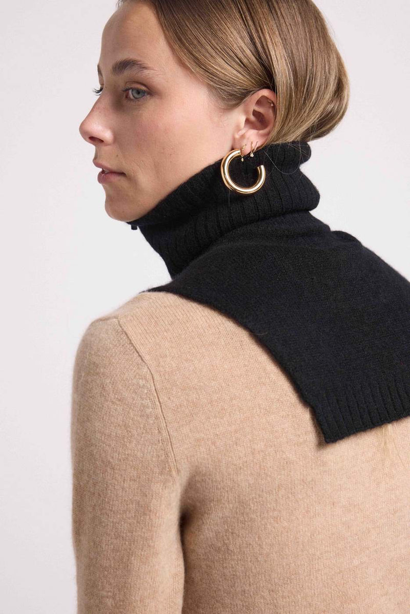 Louise Camionneur Collar - Black - 100% Oeko-Tex Cashmere - Mixed