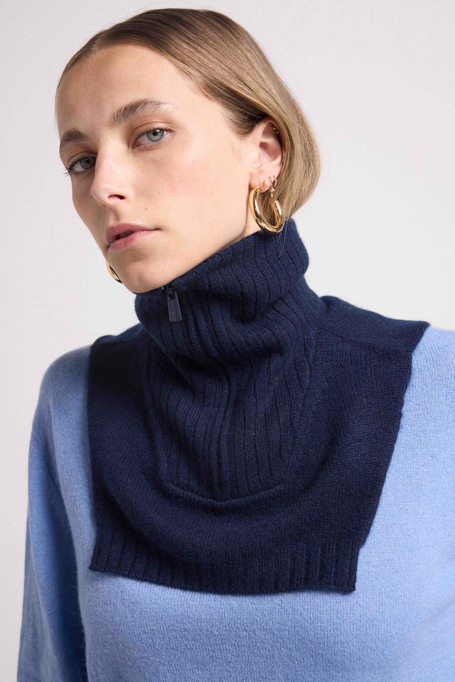 Cuello Camionero Louise - Azul Marino