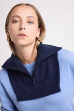 Cuello Camionero Louise - Azul Marino