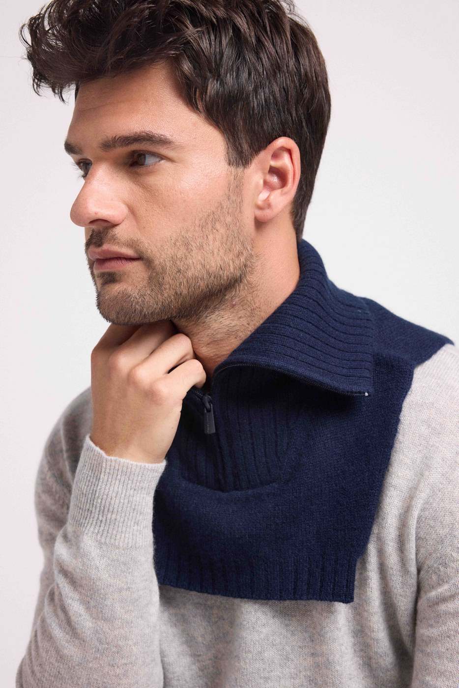 Cuello Camionero Louise - Azul Marino