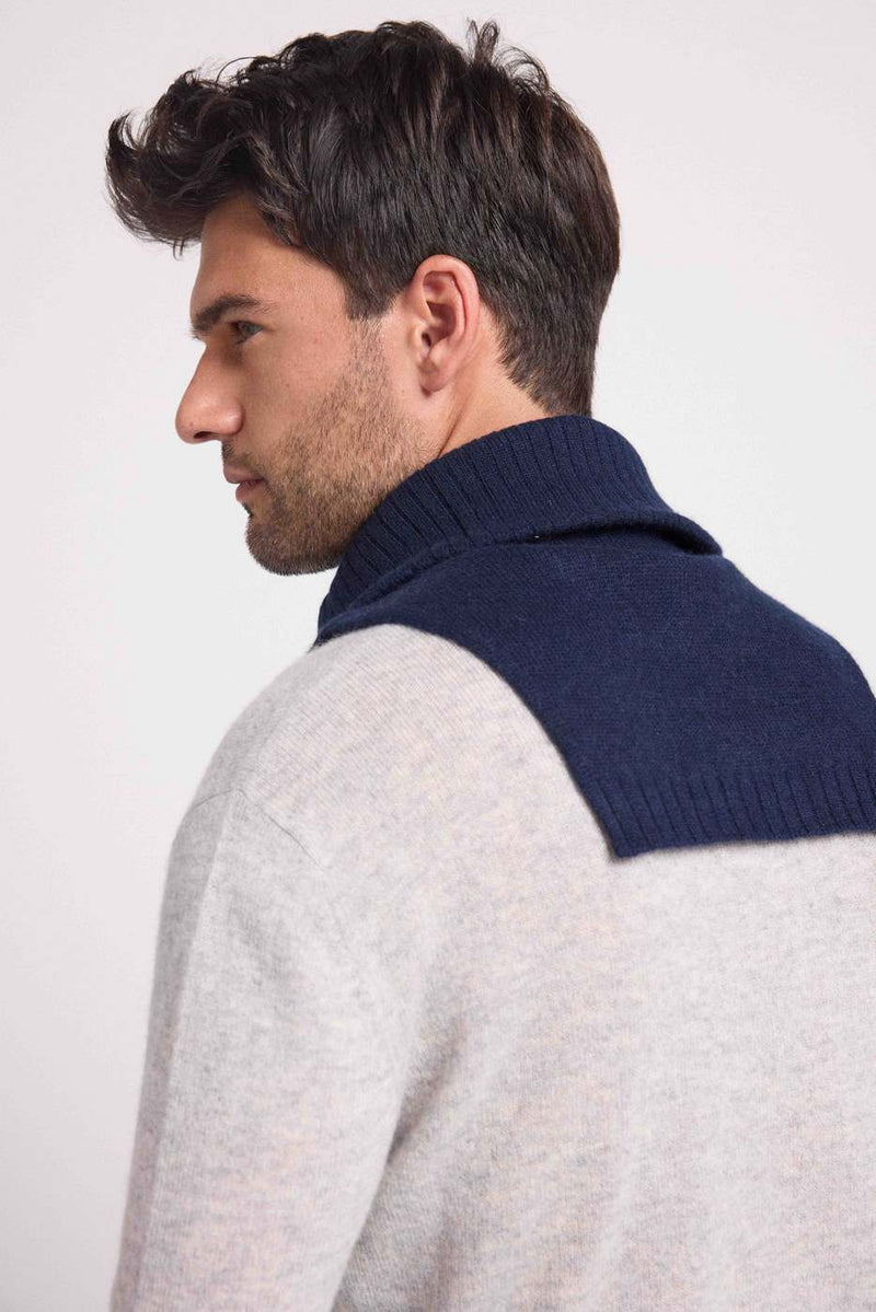 Louise Camionneur Collar - Navy - 100% Oeko-Tex Cashmere - Mixed