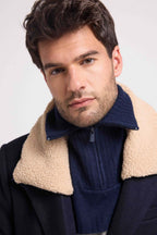 Cuello Camionero Louise - Azul Marino