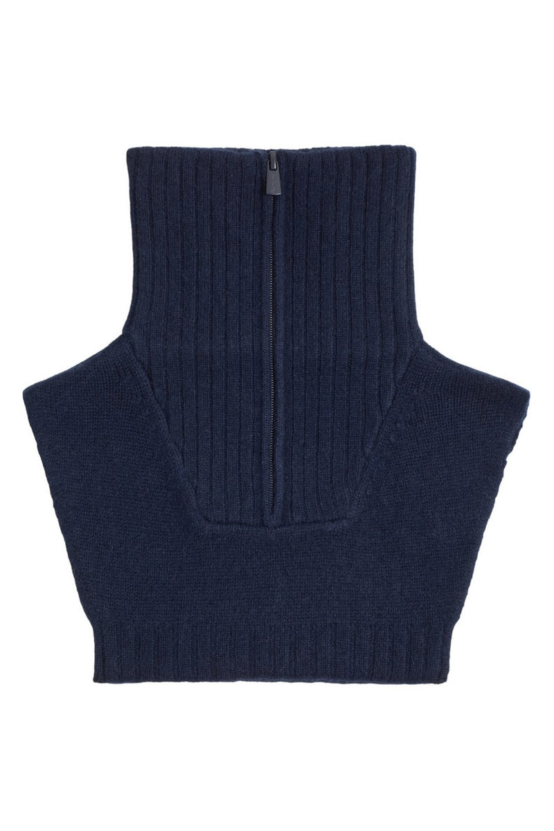 Louise Camionneur Collar - Navy - 100% Oeko-Tex Cashmere - Mixed