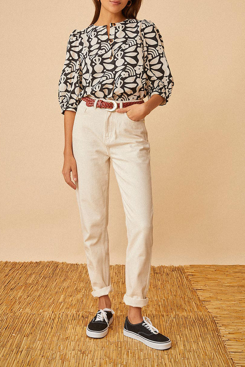 Louisette 3 Jeans - Cream