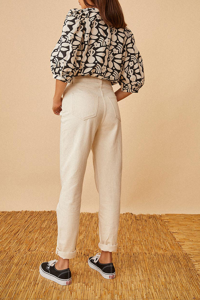 Louisette 3 Jeans - Cream