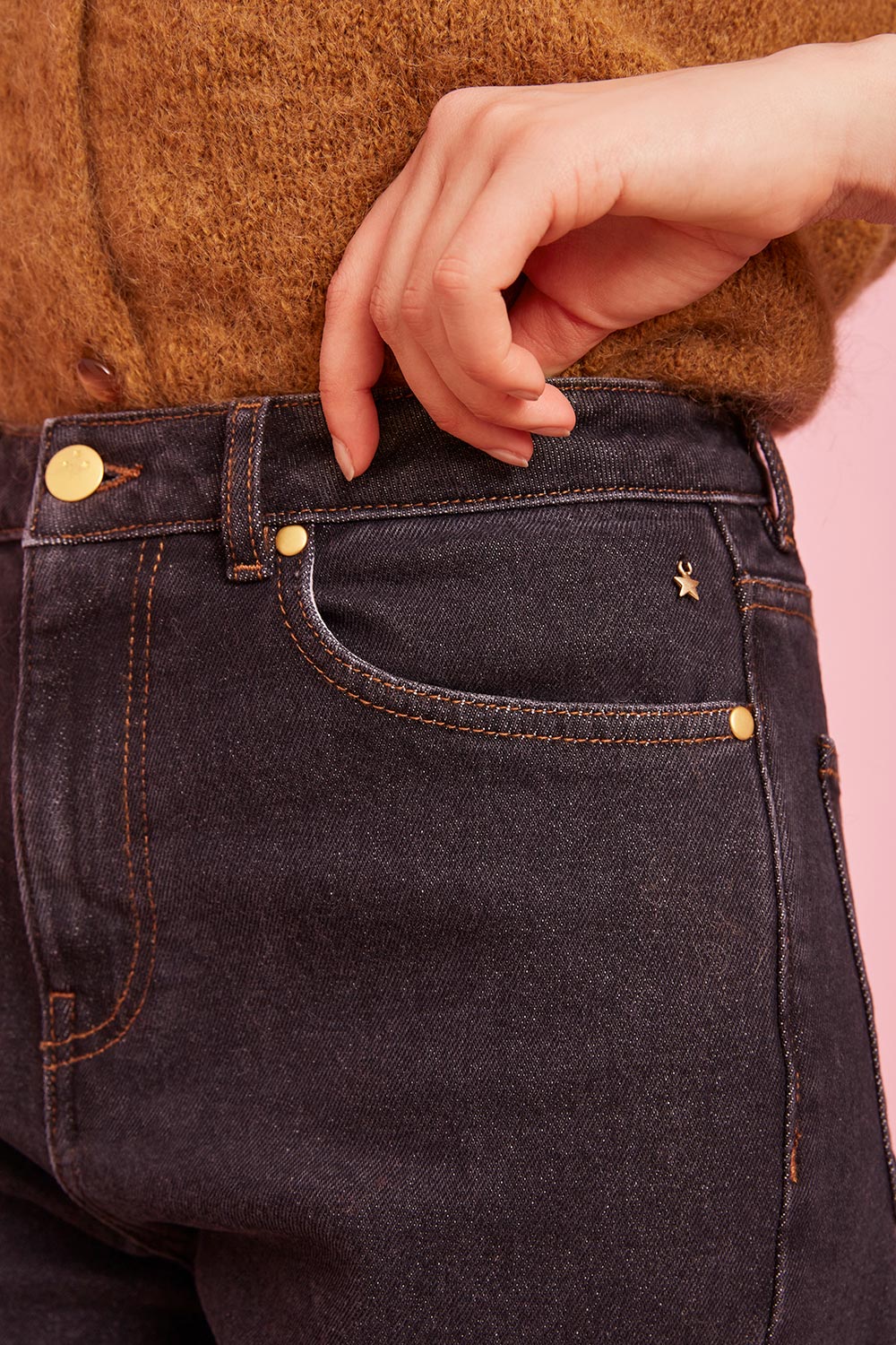 Jeans Louisette - Nero stone