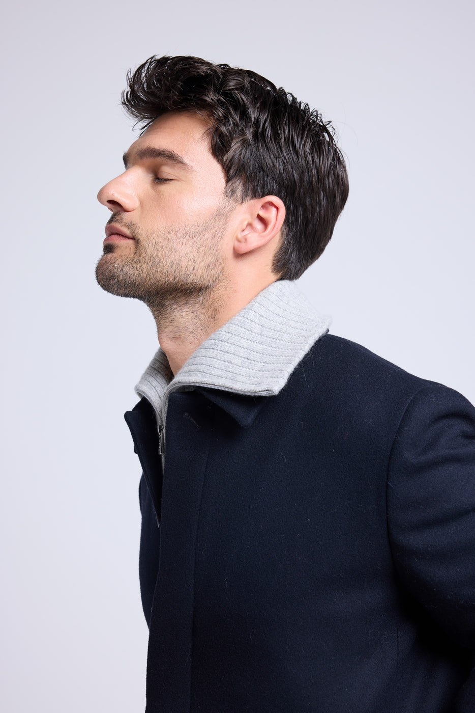 Collo Con Zip Louise - Grigio Chiaro