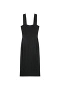 Robe Mi-Longue Louise - Noir
