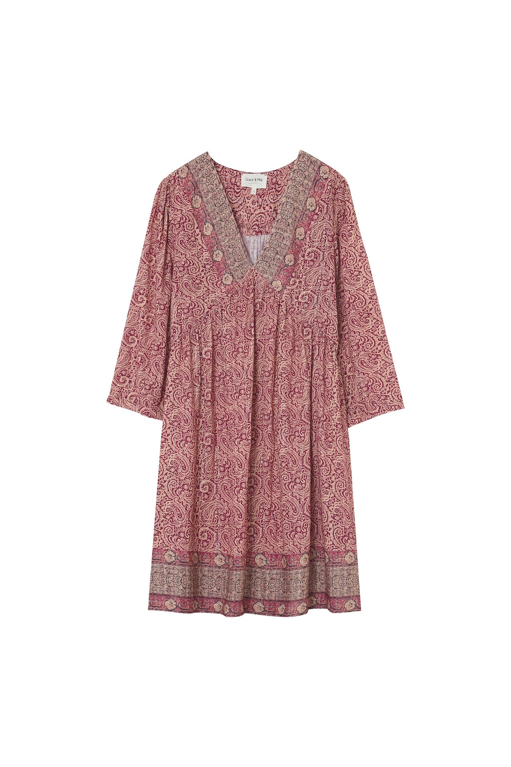 Vestido corto Louisiana - Peonía