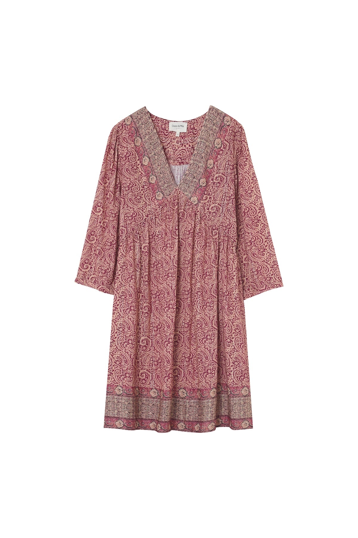 Vestido corto Louisiana - Peonía