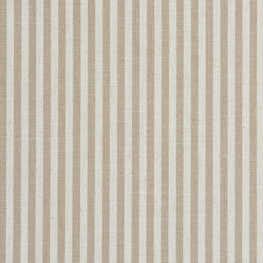 Louison - Cabecero De Cama - Tela De Lino A Rayas - Blanco Y Beige
