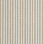 Louison - Cabecero De Cama - Tela De Lino A Rayas - Blanco Y Beige
