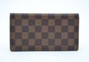 Cartera Louis Vuitton de lona revestida Damier Ebene