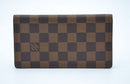 Cartera Louis Vuitton de lona revestida Damier Ebene