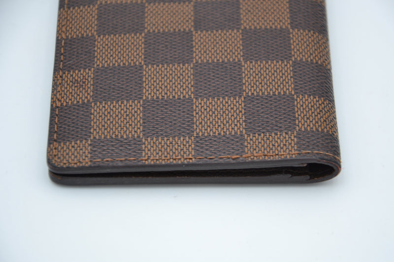 Cartera Louis Vuitton de lona revestida Damier Ebene