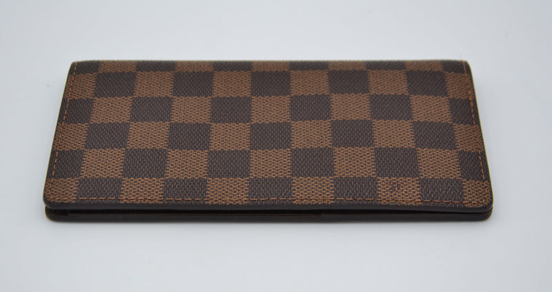 Cartera Louis Vuitton de lona revestida Damier Ebene