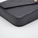 Louis Vuitton Félicie Empreinte Pochette Negro
