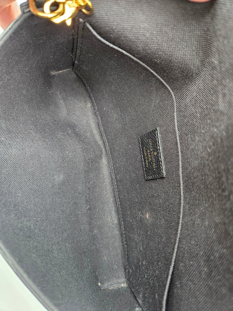 Louis Vuitton Félicie Empreinte Pochette Negro