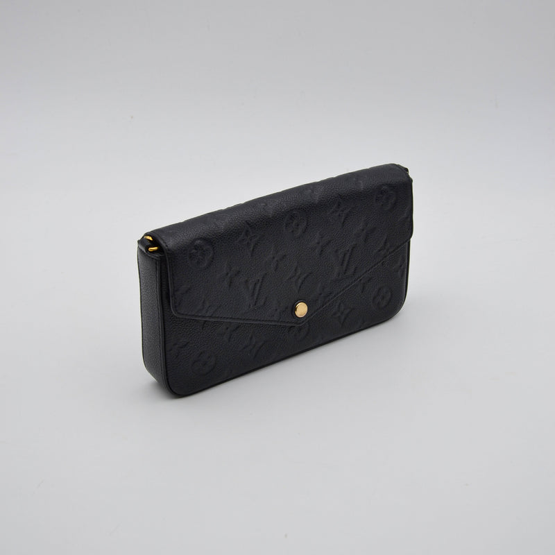 Louis Vuitton Félicie Empreinte Pochette Negro