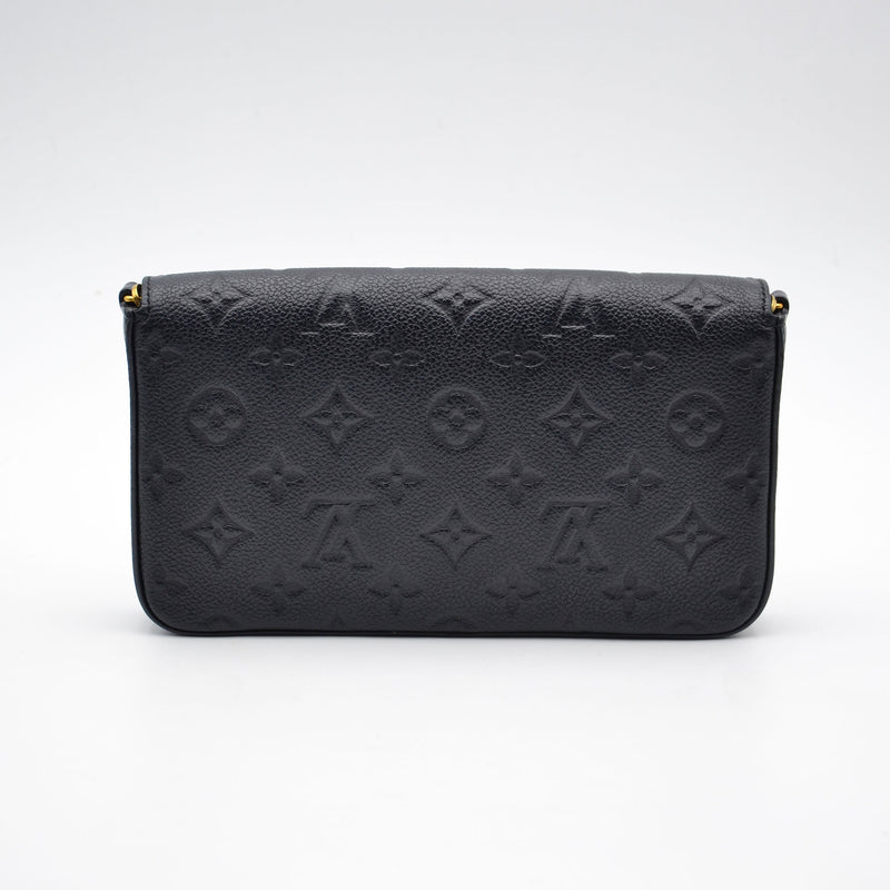 Louis Vuitton Félicie Empreinte Pochette Negro