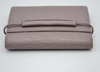 Portefeuille Louis Vuitton Trifold Cuir Épi Lilas