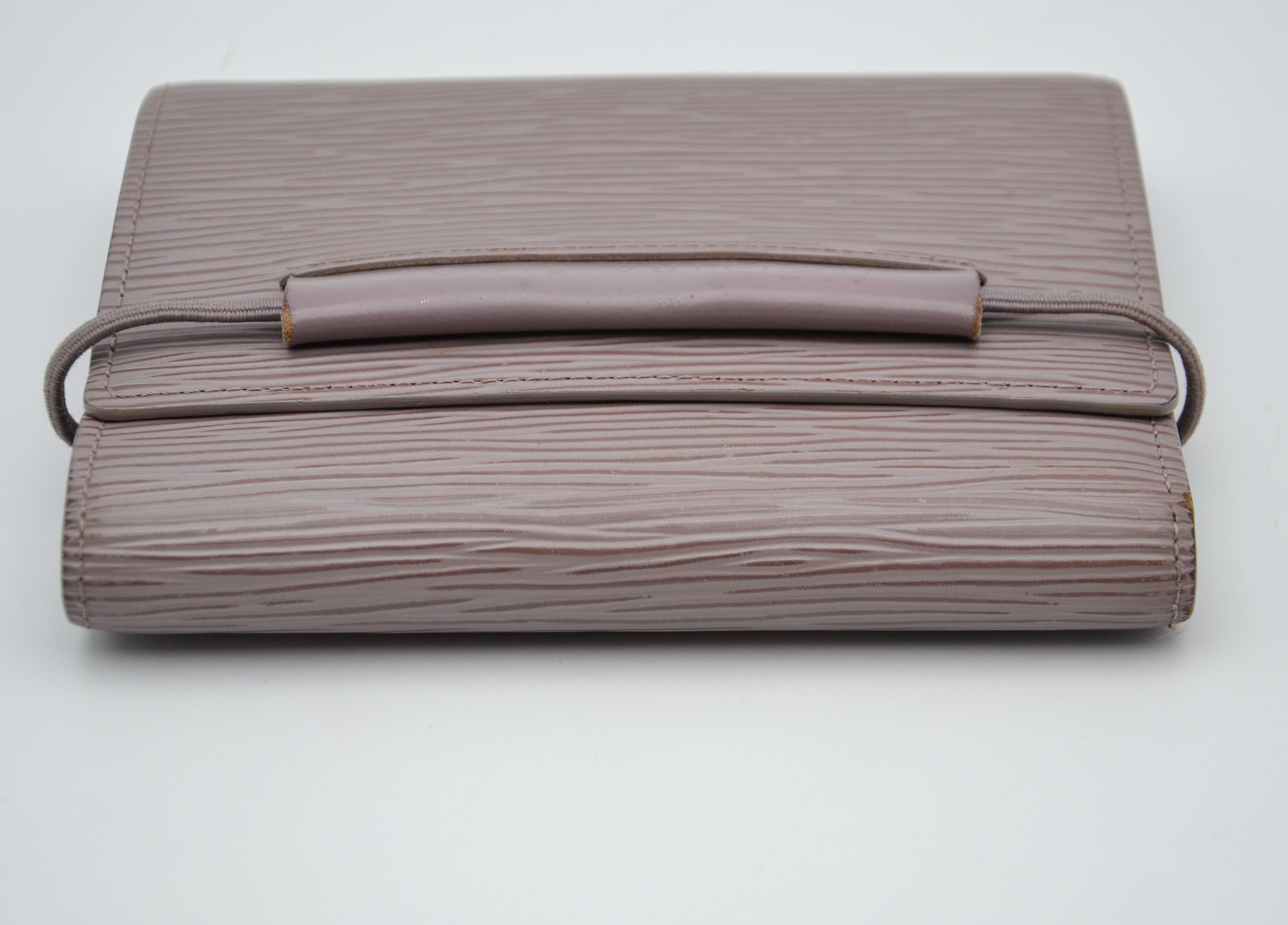 Portefeuille Louis Vuitton Trifold Cuir Épi Lilas
