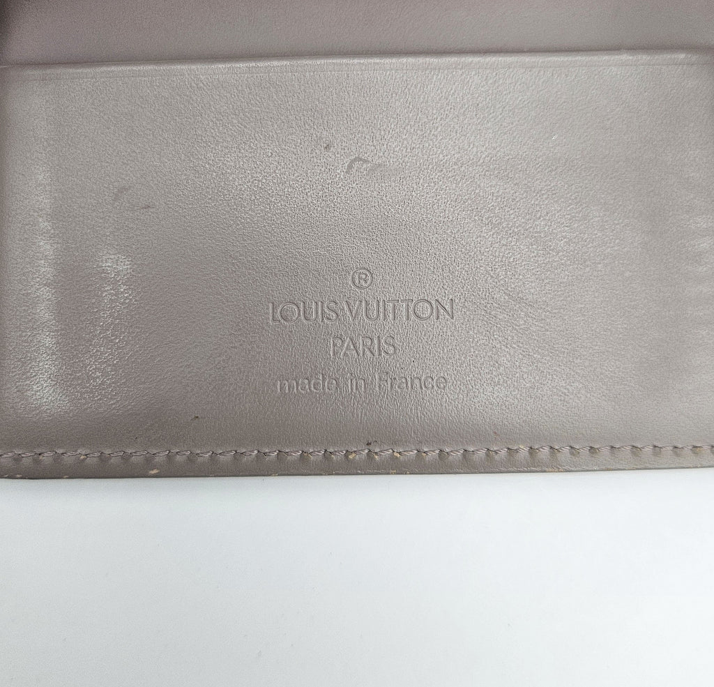Portefeuille Louis Vuitton Trifold Cuir Épi Lilas