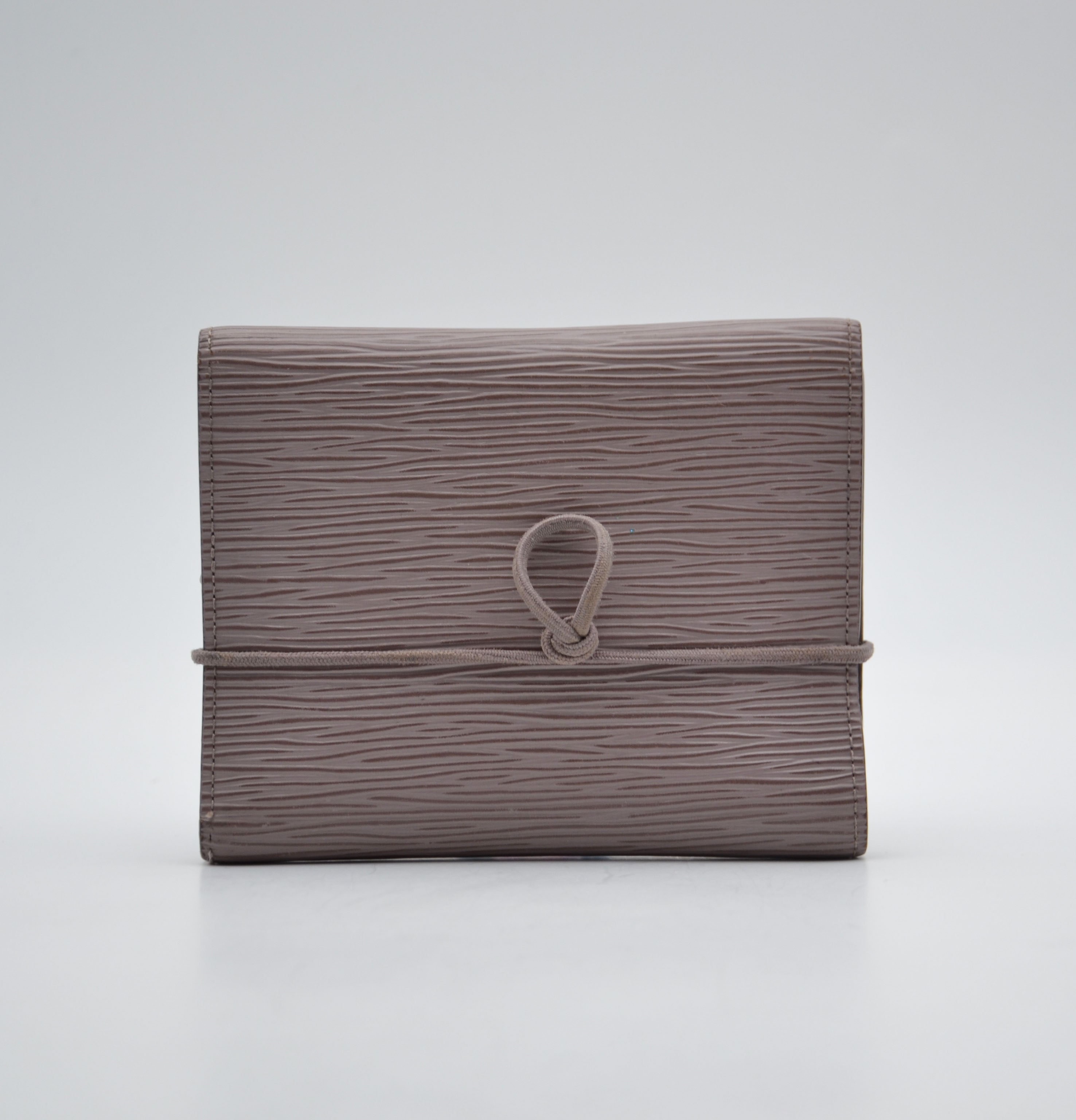 Portefeuille Louis Vuitton Trifold Cuir Épi Lilas