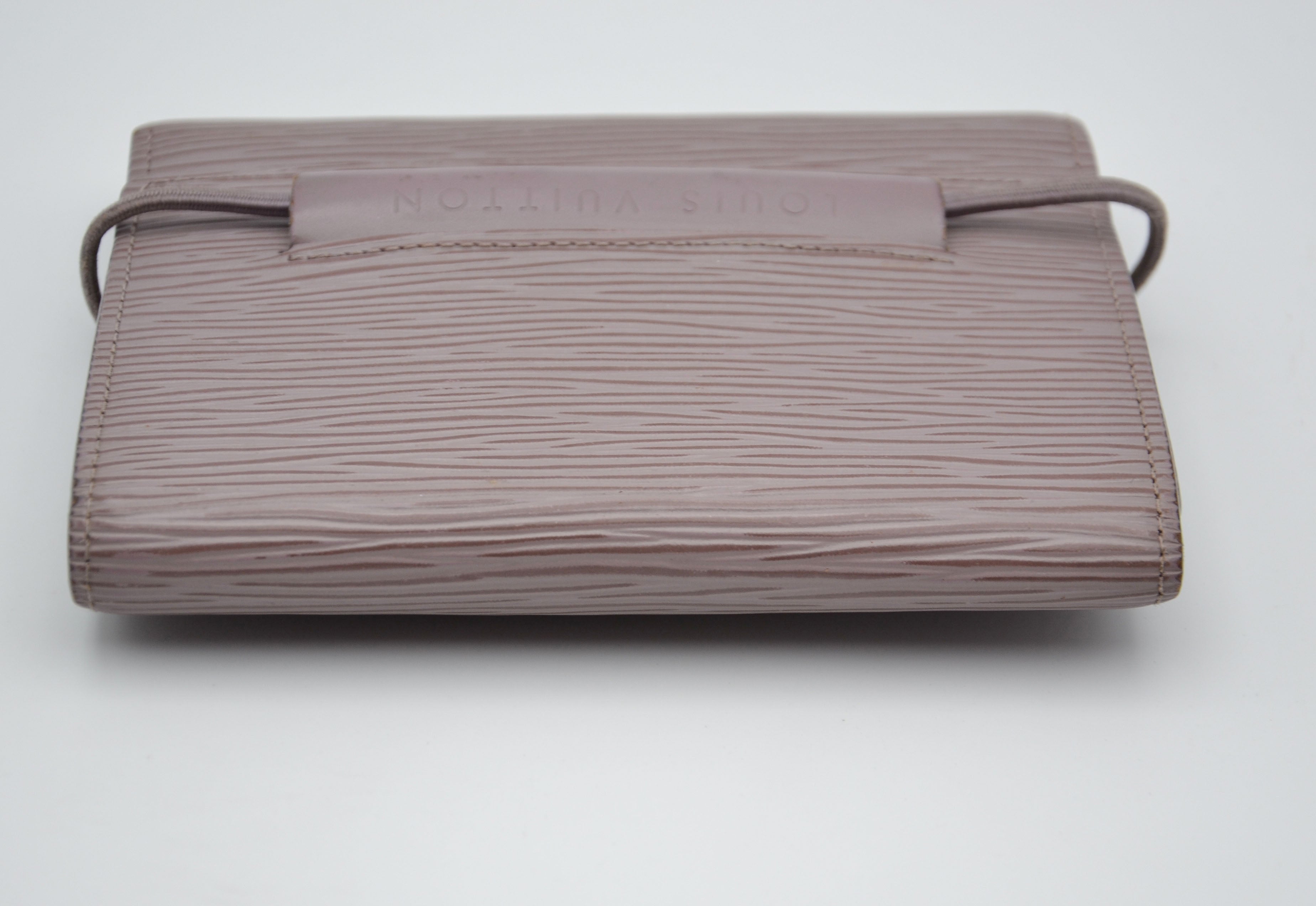 Portefeuille Louis Vuitton Trifold Cuir Épi Lilas