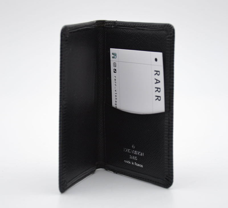 Louis Vuitton Card Holder Epi Leather Black Unisex