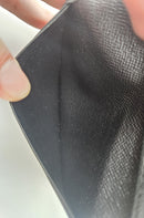 Louis Vuitton Card Holder Epi Leather Black Unisex