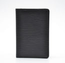 Louis Vuitton Card Holder Epi Leather Black Unisex