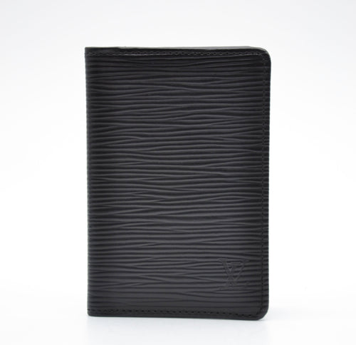 Porte-Cartes Louis Vuitton Cuir Épi Noir Unisexe