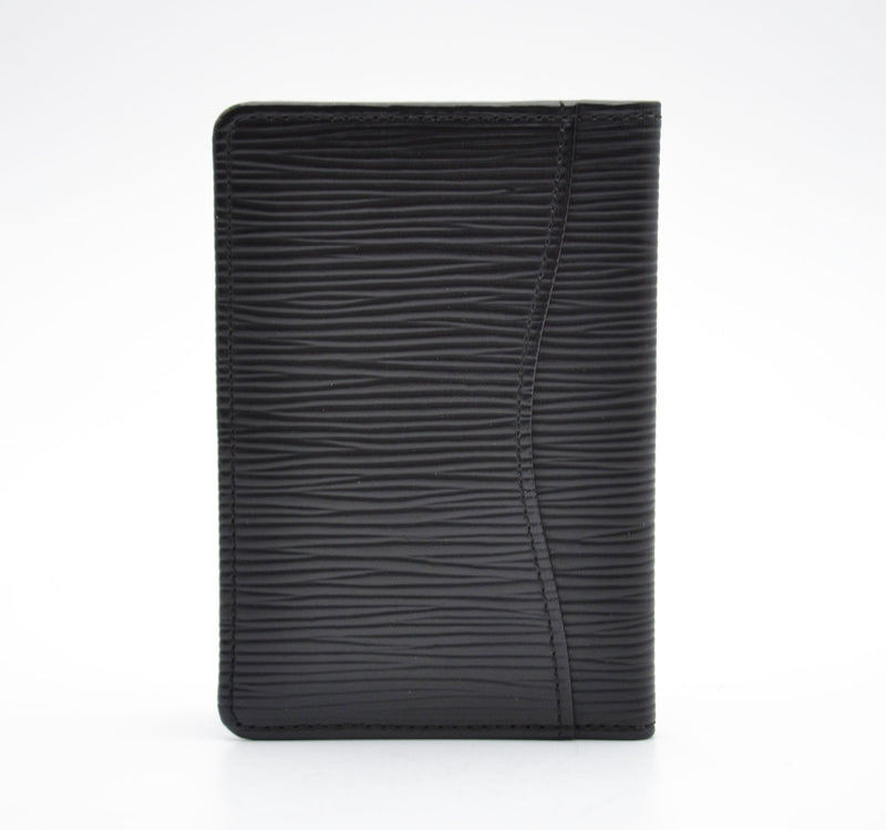 Louis Vuitton Card Holder Epi Leather Black Unisex
