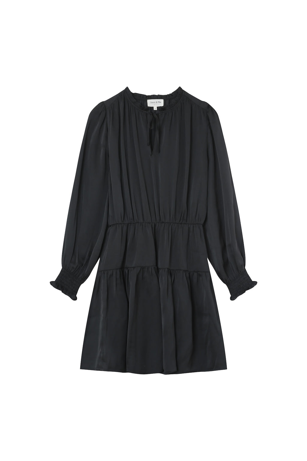 Vestido corto Lourdes - Negro