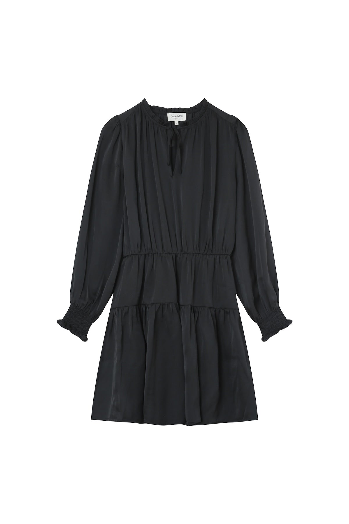 Vestido corto Lourdes - Negro