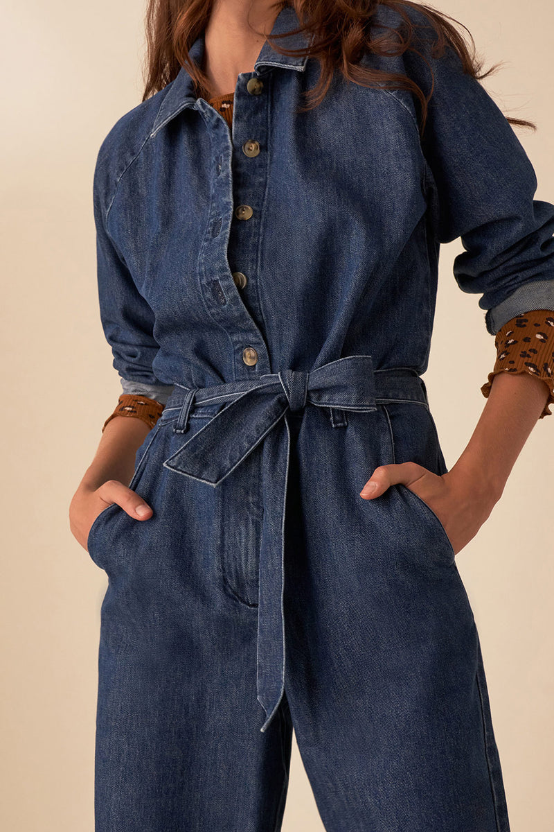 Loustik Jumpsuit - Stone Blue Denim