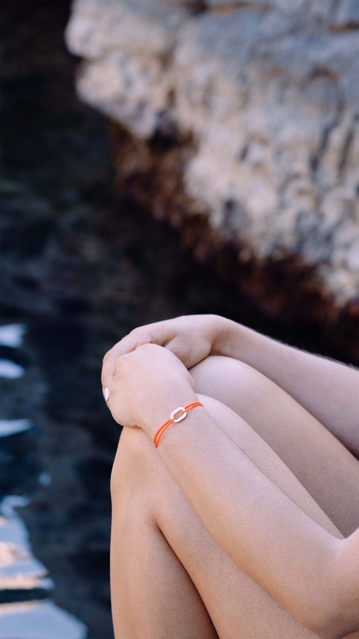 Bracelet Louvoyer - Orange Fluo